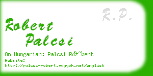 robert palcsi business card